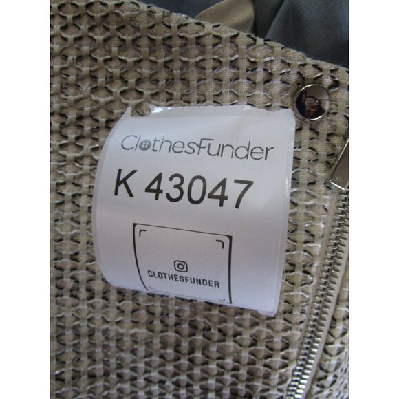 Karen Millen Jacket 10 White Motorcycle Biker Tweed Full Zip Crop * - Picture 14 of 14